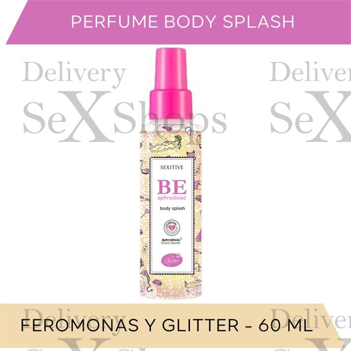  Body splash con feromonas y Glitter 60ml 